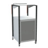 Pupitre d'atelier sur roulettes à plan inclinable + 1 porte - 150 kg