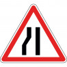 Panneau chaussée rétrécie par la gauche - A3b