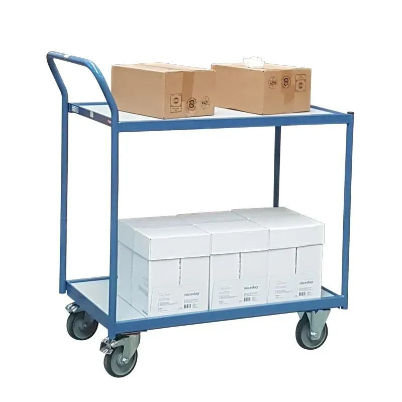 Servante 2 ou 3 plateaux - 250 kg - Poignée de poussée horizontale