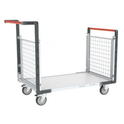Chariot de manutention modulaire plateau bois mélaminé 250kg - Fimm