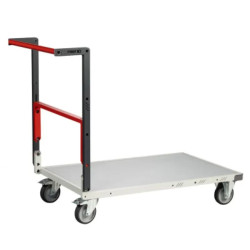 Chariot Fimm à dossier repliable et plateau en bois mélaminé 250 kg