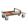Chariot Fimm à dossier repliable et plateau en bois médium  400 kg