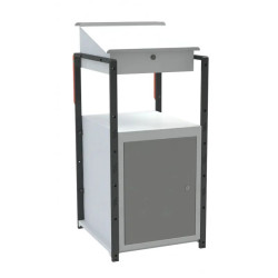 Pupitre d'atelier sur roulettes ou patins  1 bloc porte - 150 kg