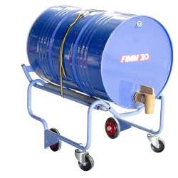 Rouleur chantier à fût métallique et plastique 60 à 220 L - Fimm