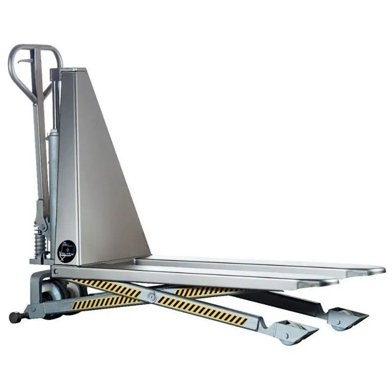 Transpalette haute levée manuelle Fimm en inox ou semi inox 304