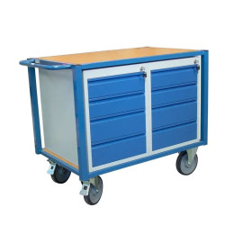 Servante établi modulaire 1 plateau bois  - 500 kg - Fimm