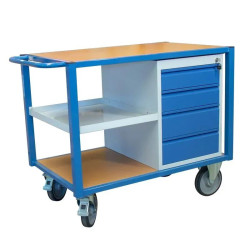 Servante établi modulaire 2 ou 3 plateaux bois  - 500 kg - Fimm