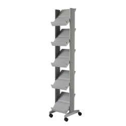 Présentoir mobile Corner 5 tablettes - Paperflow EasyDisplays