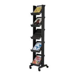 Présentoir mobile Corner 5 tablettes - Paperflow EasyDisplays