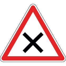 Panneau intersection priorité à droite - AB1