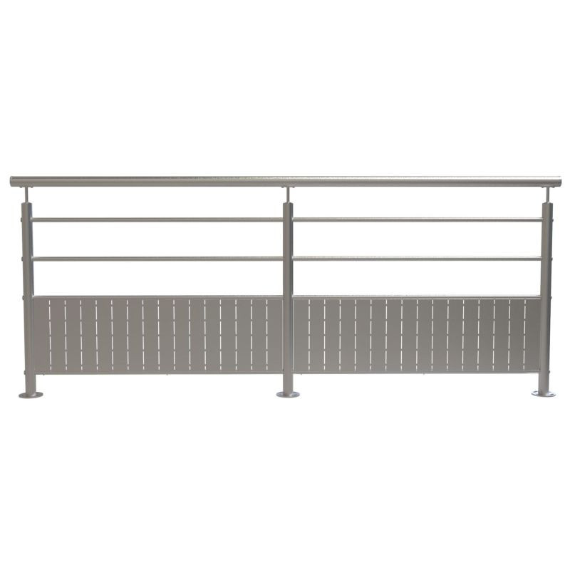 Barrière de protection de quai inox en kit