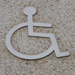 Plaque en inox de stationnement