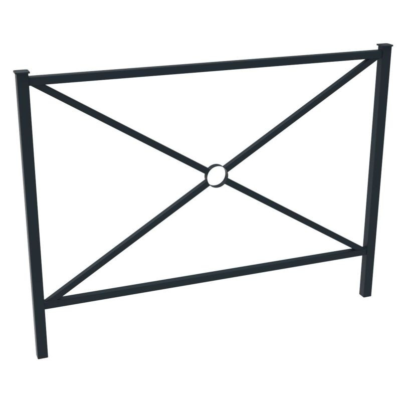 Barrière urbaine Milan L.147 cm - Tête plate