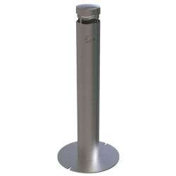 Cendrier inox 304L Palerme 1500 mégots sur pied