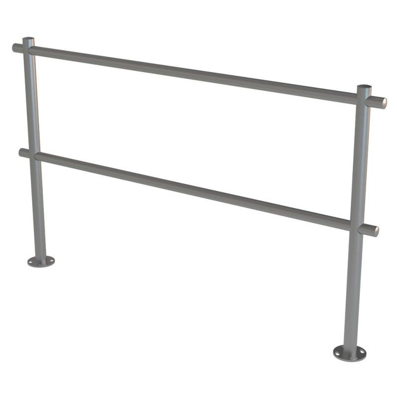 Kit barrière de guidage inox pour magasin, péage d'autoroute