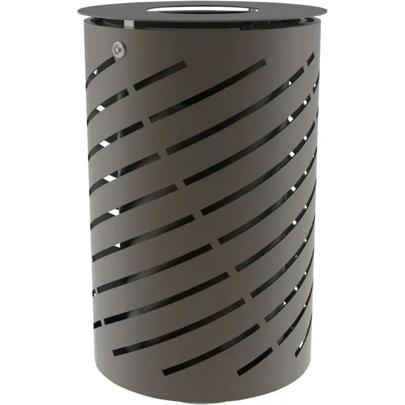 Corbeille de rue Spirale 65 litres