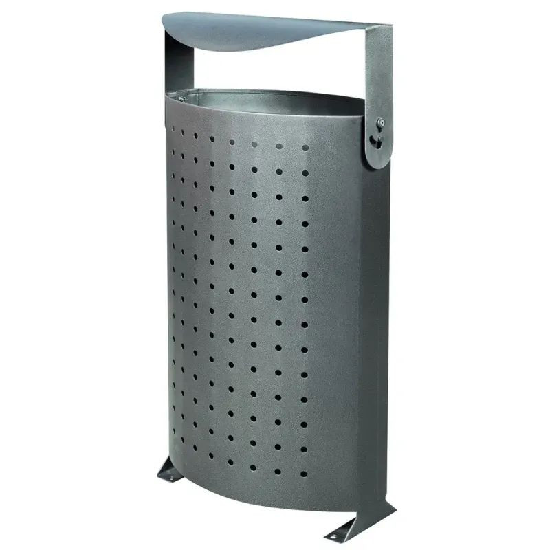 Poubelle de rue Arco Iris avec couvercle rabattable - 85 litres