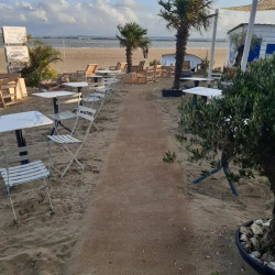 Tapis d'accès en fibre de coco à poser sur du sable