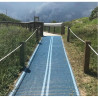 Tapis d'accès à la plage pour fauteuil roulant