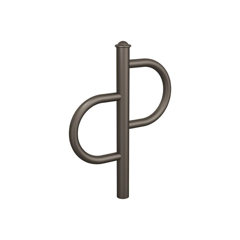 Appui vélos individuel en acier peint à sceller au sol