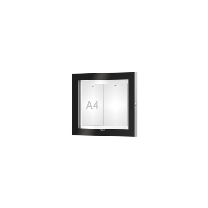 Vitrine 2 à 9 A4 pour affichage mural modèle Procity Edge