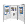 3 grilles d'exposition en acier Procity