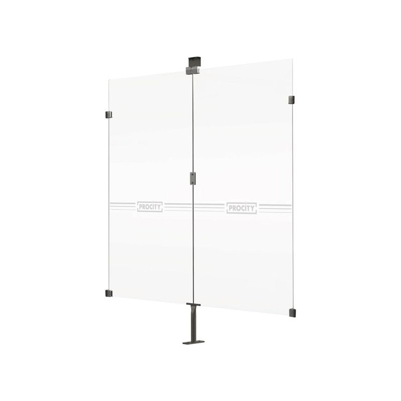 Bardage Procity Voûte "M" en verre sécurisé pour abri vélo