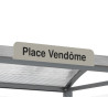 Plaque d'arrêt imprimée pour station de bus Venise