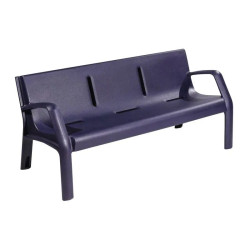 Banc public Alvium en plastique recyclé