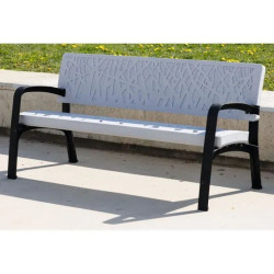 Banc public en plastique recyclable Maverick
