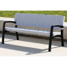 Banc public en plastique recyclable Maverick