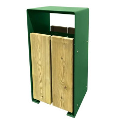 Corbeille en pin Taulo  60 litres avec ou sans couvercle