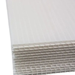 Panneau alvéolaire en polypropylène extrudé anti feu M1 - Lot de 10