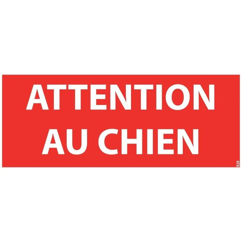 Panneau attention au chien
