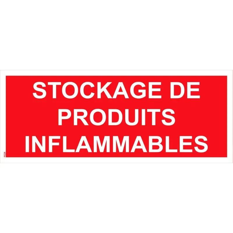 Panneau stockage de produits inflammables