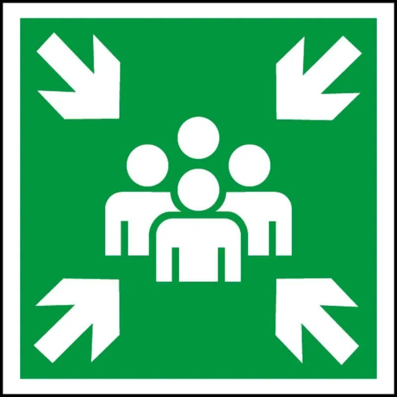 Panneau picto point de rassemblement