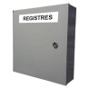 Coffret pour registre en métal avec fermeture clé pompier