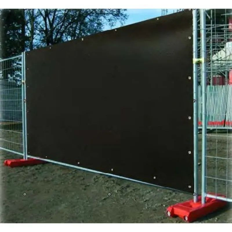 Bache acoustique et occultante pour nuisances sonores sur chantier