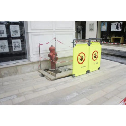 Barrière d'intervention paravent - Accès interdit