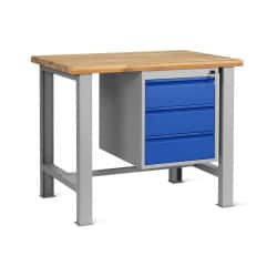Etabli d'atelier avec caisson de rangement 5 tiroirs - 2750 kg