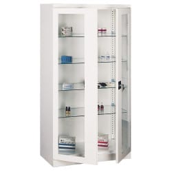 Armoire médicale vitrée haute