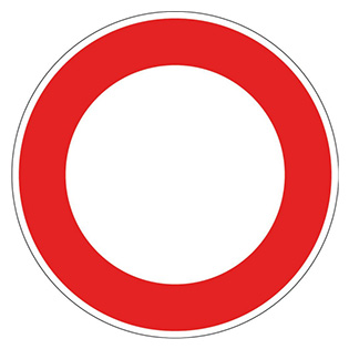 Panneau interdiction