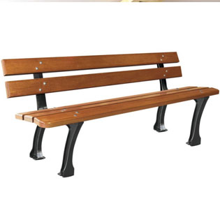 Banc bois et métal