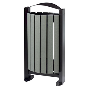 Corbeille de ville plastique