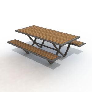 Table pique nique métal