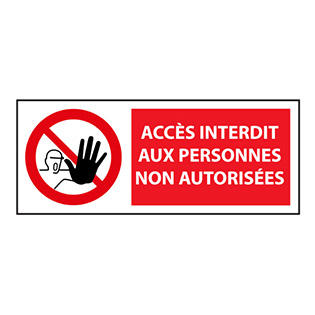 Panneau interdiction