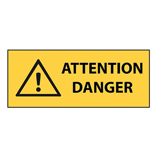 Panneau danger