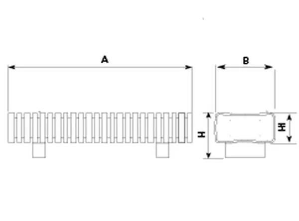 Dimensions banc de ville Benito