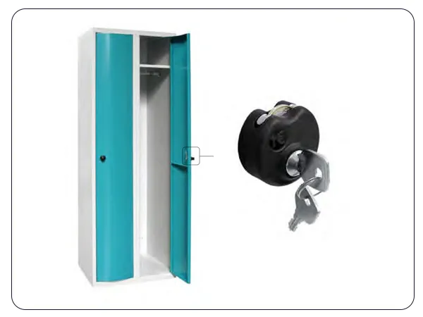 Serrure monnayeur 1 euro pour casier vestiaire