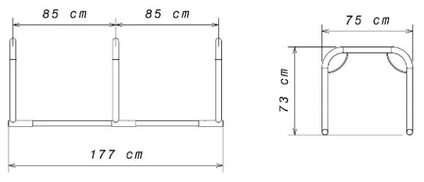 Plan support vélos rallongeable Mottez